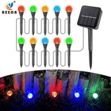 Solar Lights Outdoor Waterproof Lawn Lights 8 Modes Garden Decorative Landscape Lights Garland Patio Decorative Street Lights