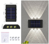 Outdoor Solar Garden Light Led Waterproof Decoration Wall Lamp for Fence Porch Country Balcony House Garden Street Lighting