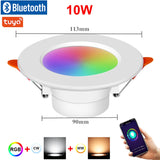 Tuya WiFi LED Downlight 5W 7W 9W 10W 15W 220V Dimmable Spot Led Light Work With Alexa Google Home RGB+CW+WW Smart Ceiling Lamp