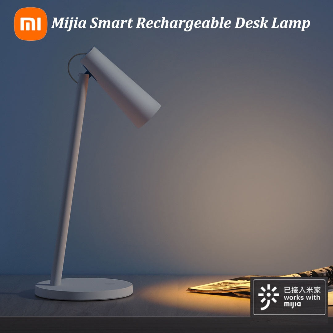 Xiaomi Mijia Smart Rechargeable Desk Lamp Bluetooth MESH LED 5W 100lm 3Grade Modes Dimming Smart Remote Control With Mi Home App