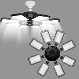 100-200W Led Garage Light E27/E26 Big Lamp Adjustable Deformable Bulb Ceiling Light for Shop/Storage/Warehouse Workshop Lighting