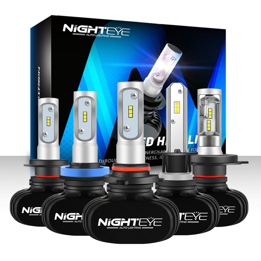 Nighteye Led H4 H7 H8 H9 H11 8000LM 50W 6500K Car LED Headlights White Fog Lamps 9005 HB3 9006 HB4 Fog Light Bulbs