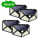 Solar powered, motion sensors lights, 100 LED beads, 1000 LUMENS