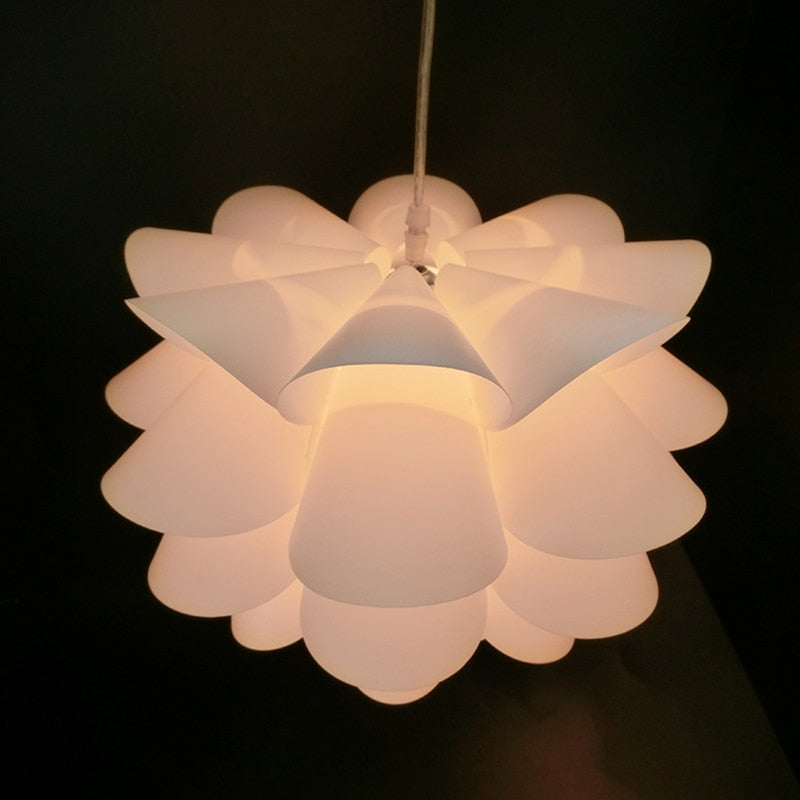 Modern Lotus Flower Lampshade Lamp Shade For Ceiling Pendant Light Home Decor Office Hotel Bar Decoration DIY (Self-Assembly)