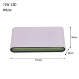 6W 12W 24W LED Outdoor Waterproof Wall Lamp Indoor Bedroom Living Room Balcony Wall Light Home Lighting Aluminum Wall Sconce