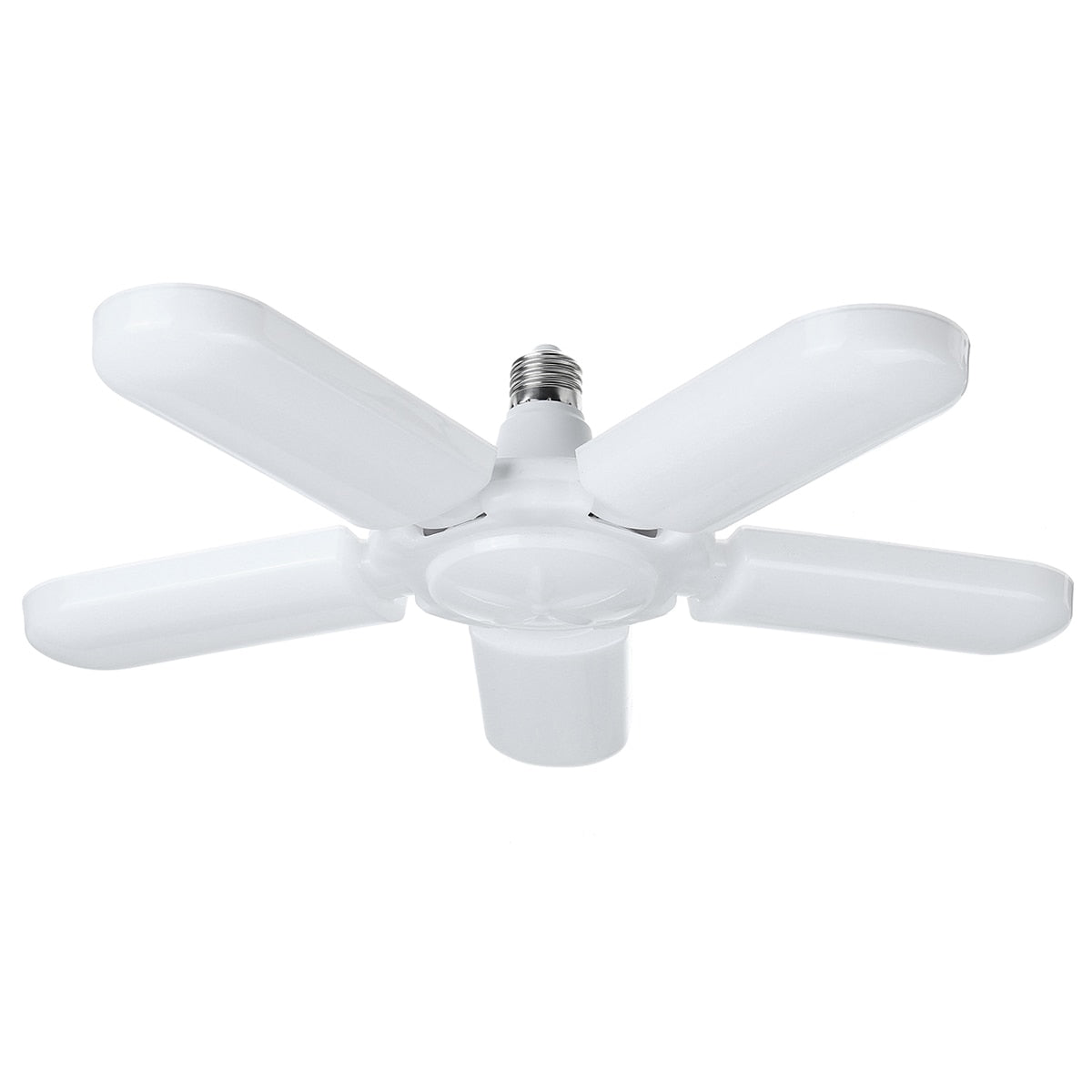 LED Garage Lights Foldable E27 Bulb 4 Adjustable Fan Blades Deformable Workshop Warehouse Ceiling Lighting 6500K AC110-265V