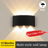 LED Wall Lamps IP65 Waterproof Outdoor/Indoor Stair Lighting A85-265V Up Down Light For Garden Living Room Wall Home Room Decors