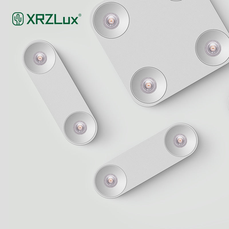 XRZLux Surface Mounted Square LED Downlight Ultra-thin LED Ceiling Lamp COB 12W 25W Ceiling Spotlight For Indoor Decor Lighting