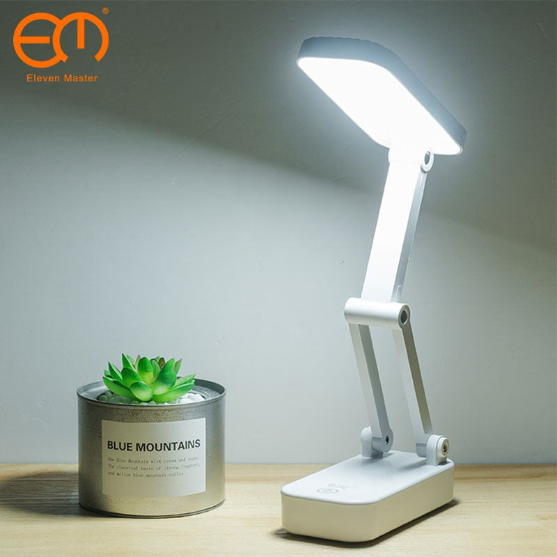Foldable table lamp for Students Stepless dimming 1200mAh Rechargeable Battery Reading Desk Lamp Lamps Table Dorm LZD0001