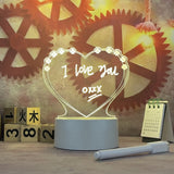 Note Board Creative Led Night Light USB Message Board Holiday Light  With Pen Gift For Children Girlfriend Decoration Night Lamp