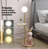 Floor Lamp Nordic Modern Fashion Coffee Table Chirdren Lights E27 Boy and Girl Room Bedroom LED Rabbit Floor Lamp Fixture Led