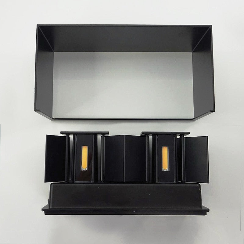 LED Waterproof 24W LED Wall Lamps Black/White Color Shell IP65 Waterproof Indoor Outdoor Lighting Aluminum Wall Light  arandela