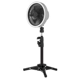 Upgrade 10000mAh Camping Fan With Retractable Tripod Portable Ceiling&amp;Floor Fan with Power Bank LED Lighting USB Electric Fan