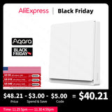 Aqara D1 Smart Switch Wireless Switch Single Fire Wire ZigBee Wireless Wall Switch Smart Home Light Control For Mihome App