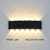 2W 4W 6W 8W 10W 12W  LED Wall Light Outdoor Waterproof Modern Nordic style Indoor Wall Lamps Living Room Porch Garden Lamp
