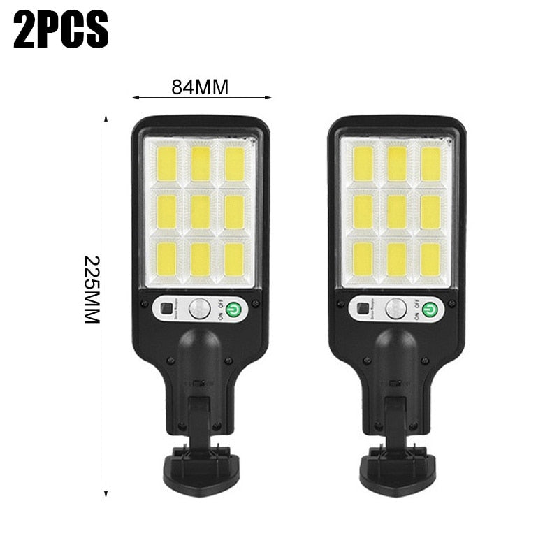 4PCS 2000LM Solar Led Light Outdoor Wall Lamp IP65 Waterproof With Motion Sensor for Home Patio Path Yard Pool Garden Lighting