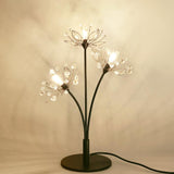 24V Safe Modern LED Floor Lamps for Bedroom Lighting Fixtures Crystal Ball pendant Silver G4 LED Dandelion Chandelier light