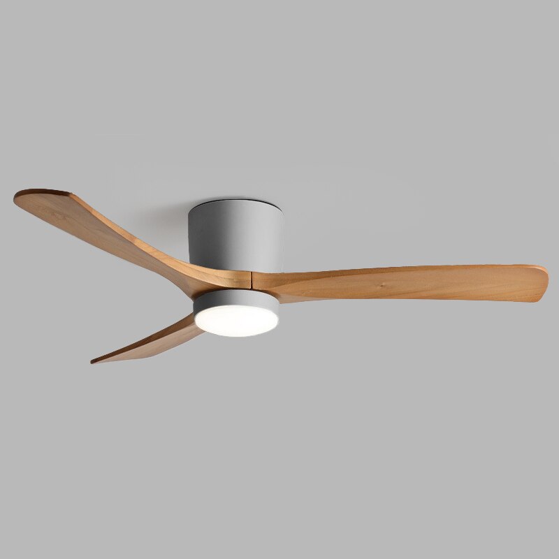 48.52inch modern led wood ceiling fan with remote control fans chandelier decorative ceiling fan with light