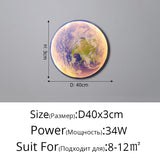 Modern LED Wall Lamp Moon Indoor Lighting For Bedroom Living Hall Room HOME Decoration Fixture Lights decorate Lusters Lamps