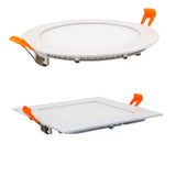 Ultra Thin LED Downlight Round Panel Light 3W 6W 9W 12W 15W 18W 24W Recessed Ceiling Light Suitable for Office, Supermarket