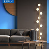 Modern LED floor lamps living room standing lamp bedside lights home deco lighting Nordic bedroom Glass ball fixtures
