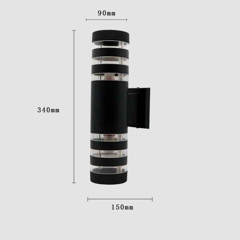 E27 Lights Lighting Outdoor Wall Light Waterproof Up Down Aluminum Garden Light Wall Lamp Corridor Lighting EU US