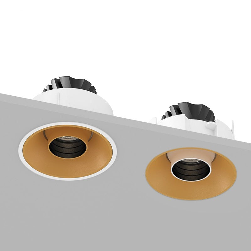  LED Recessed Downlight Frameless Built-in Spot Lamp for Living Room Corridor Bedroom Cutout Size 75mm Spot Light