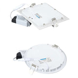 Ultra Thin LED Downlight Round Panel Light 3W 6W 9W 12W 15W 18W 24W Recessed Ceiling Light Suitable for Office, Supermarket