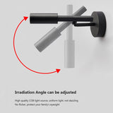 Minimalist LED Wall Lamp Reading Light For Bedroom Hotel Night Book Lamp Adjustable Rotaion Wall Light 5W Led  Spotlight