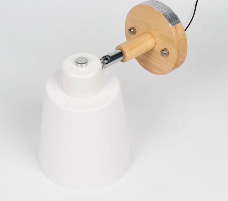 wooden wall lights bedside wall lamp wall sconce modern wall light for bedroom Nordic macaroon 6 color steering head E27 85-285V