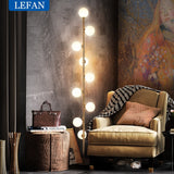 Modern LED floor lamps living room standing lamp bedside lights home deco lighting Nordic bedroom Glass ball fixtures