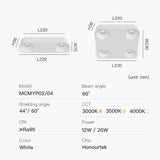 Surface Mounted Square LED Downlight Ultra-thin LED Ceiling Lamp COB 12W 25W Ceiling Spotlight For Indoor Decor Lighting