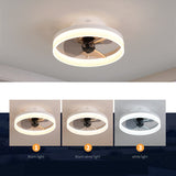 LED Ceiling Light Fans AC DC Fan Bedroom Lamp Lighting For Living Room Decorative Lamps Ventilated Silent With Remote Control