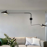 Nordic DaWn Spider Serge Mouille LED Wall Light Rotary Long Pole Wall Lamps for Living Room Bedroom Decor Sconce Light Fixtures