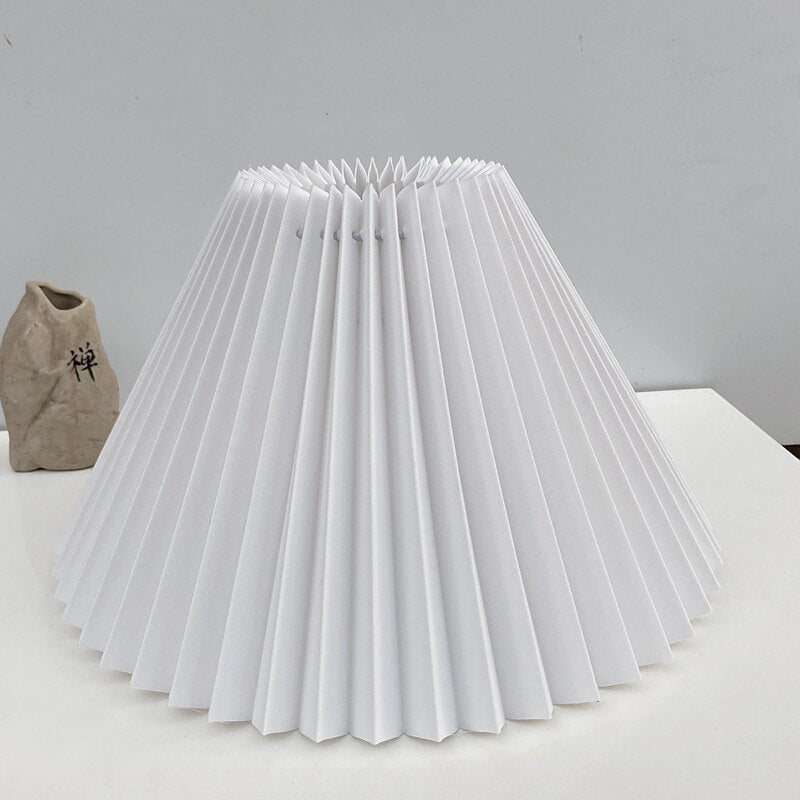 DIY pleated lampshade table lamp / wall lamp / floor lamp / chandelier cloth cover E27 lighting accessories