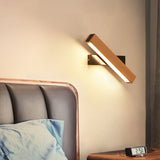 Nordic simple Wooden LED Wall Lamp Modern Adjustable Lighting bar restaurant Living room Porch Wall Lamps Corridor decor