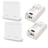433Mhz wireless Wall Switch RF 86 wall panel transmitter Safety Switch and AC 110V 220V relay interrupter for Light Lamp