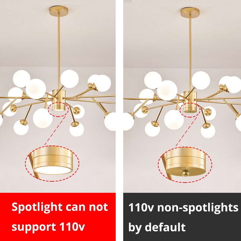 Creative Gold Black Chandelier Lights For Living Room Bedroom G9 Lamps Fixtures Lustres Indoor Lighting Luminaria Without Bulbs