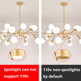 Creative Gold Black Chandelier Lights For Living Room Bedroom G9 Lamps Fixtures Lustres Indoor Lighting Luminaria Without Bulbs