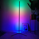LED Floor Corner Standing Lamp RGB Light With Remote Control for Bedroom Living Room Club Home Decoration Atmosphere Night Light