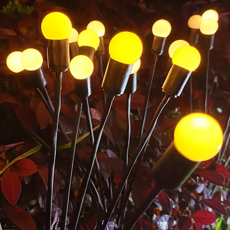 LED Light Outdoor Solar  firefly lamp Waterproof Garden  Home Camping Exterior Decoration Motion Sensor  floor lamp