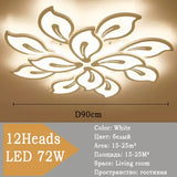 Modern LED Ceiling Chandeliers White For Living Room Bedroom Lamp For Indoor Ceiling Lighting Lamp Home Decoration Fixtures