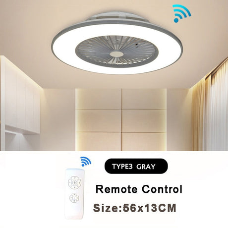 Smart Ceiling Fan LED Ceiling Light Remote Control Floor Standing Fan 3-Wind Speed Dimmable For Home Room With Musical Rhythm