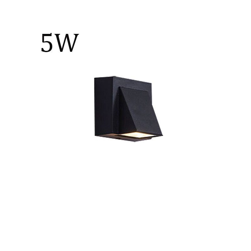 5W 10W Modern Simple Creative Outdoor Waterproof Wall Lamp LED Courtyard Lamps Gate Lamp Terrace Balcony Garden Wall Light