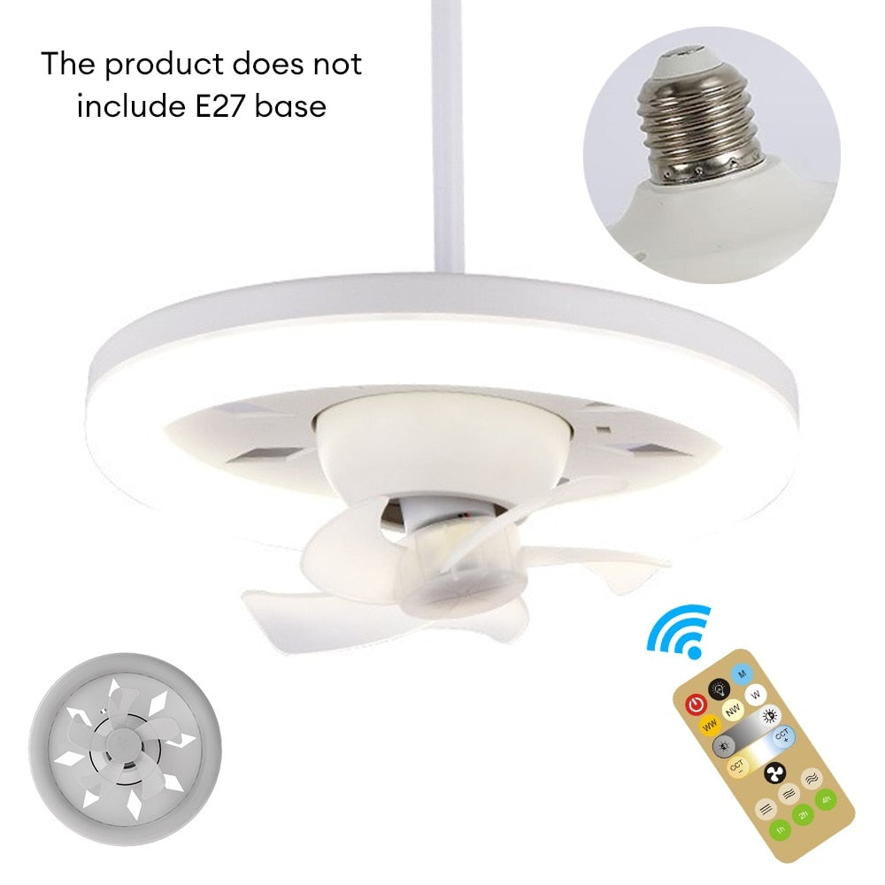 Ceiling Fan Lamp 5 Blades E27 Remote Ceiling Lighting Bedroom 48/60W Living Room Remote Control Home Lamps AC85-265V