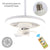 Ceiling Fan Lamp 5 Blades E27 Remote Ceiling Lighting Bedroom 48/60W Living Room Remote Control Home Lamps AC85-265V