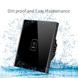 Szaoju Touch Switch EU Standard White Crystal Glass Panel Light Switch AC110-220V Switch 1/2/3 Gang 1 Way Wall Lamp TOUCH SWITCH