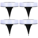 4PCS Solar Garden Lights Outdoor LED Solar Ground Lights Waterproof Landscape PathWay Floor Under Spot Lamp Decoration Lighting