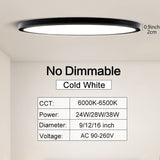 Ultra-thin Dimmable LED Ceiling Panel light Smart APP/Remote Control 