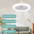 30W Ceiling Fan with Lamp E27 Converter Base Silent Cooling Fan Light Remote Control Home Chandeliers 3 Speed Fan for Bedroom